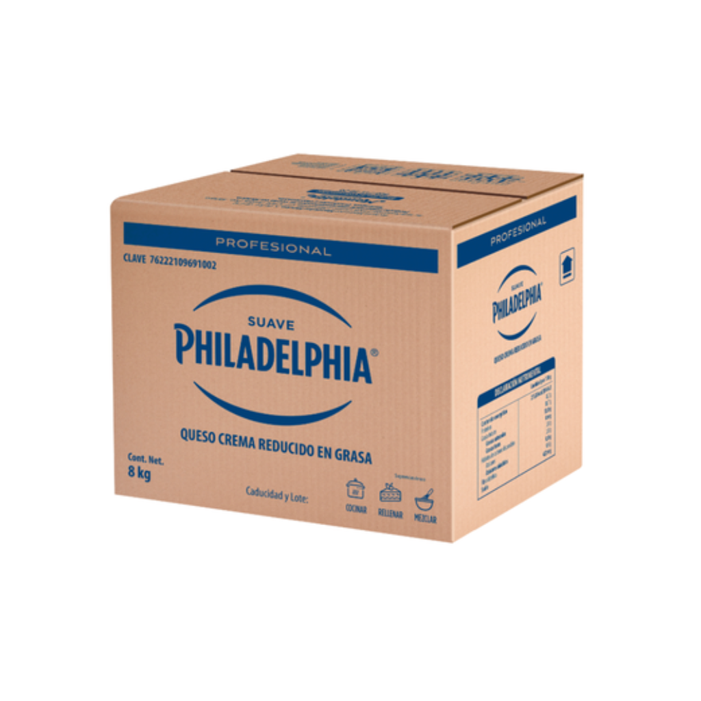 Queso crema Suave Philadelphia caja 8Kg