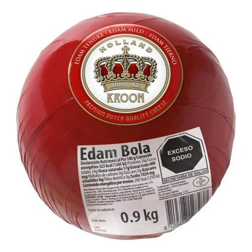 Caja de edam baby Kroon cera roja bolas de 900 g