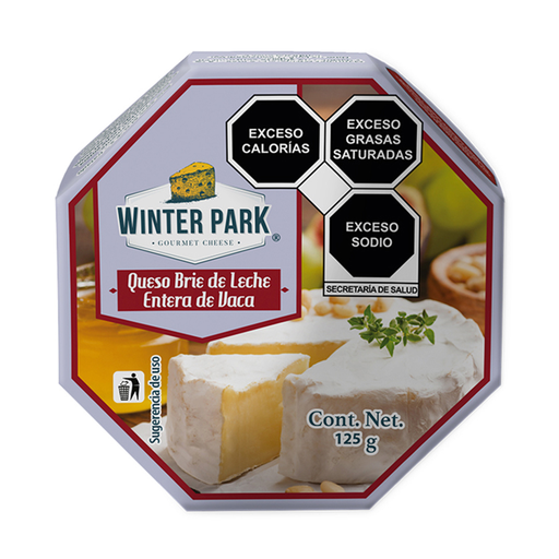 Caja de brie W. Park con piezas de 125 g