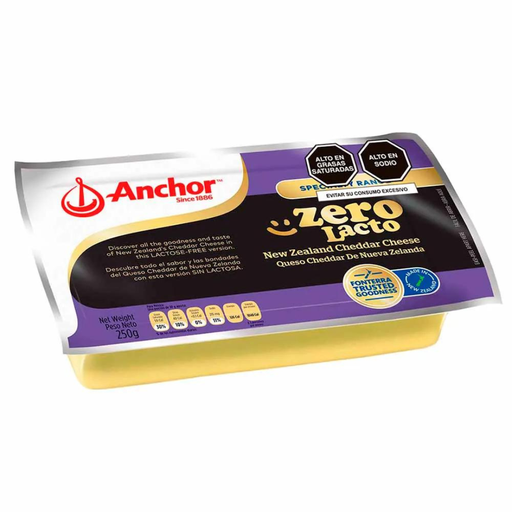 Gouda Zero lacto Anchor barra 250 g