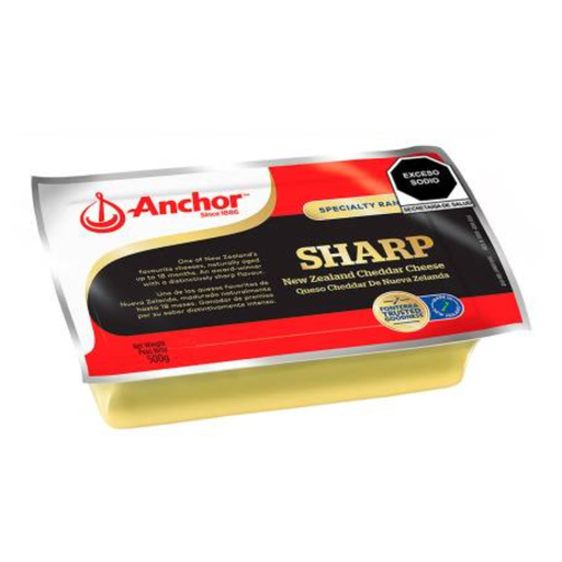 Cheddar orgánico Anchor barra 500 g